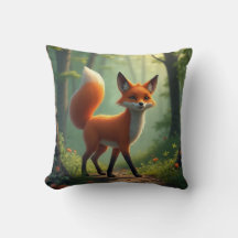 Un renard mystique errant dans la forêt