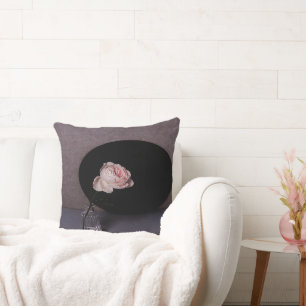 Coussin Un rose en pleine floraison
