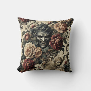 Coussin Un sanctuaire sauvage - Décor victorien gothique
