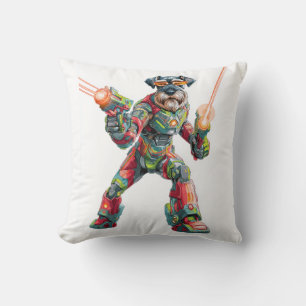 Coussin Un_schnauzer_en_armure_futuriste