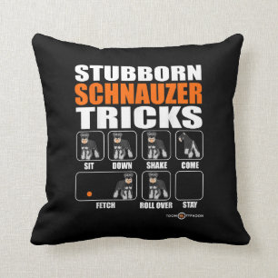 Coussin Un Schnauzer têtu et amusant cadeau Schnauzer