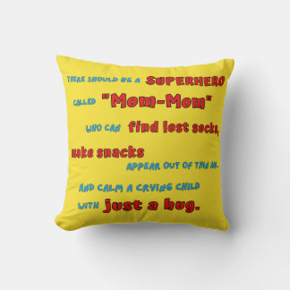 Coussin Un super-héros appelé "Maman-Maman" - Cadeau pour