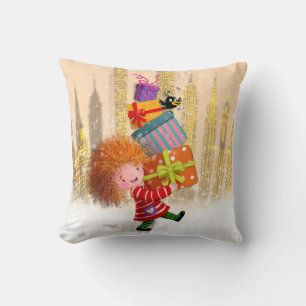 Coussin Un tas de cadeaux et de rires