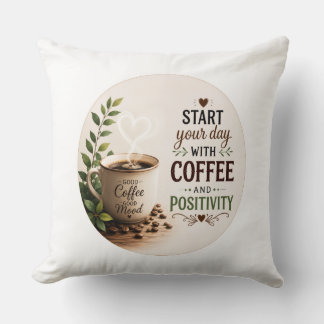 Coussin Un thème de café cosy