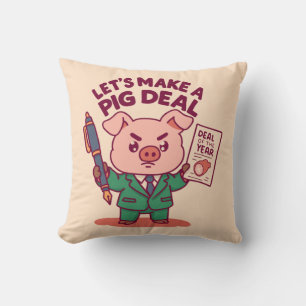 Coussin Une affaire de cochon