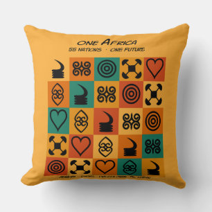 Coussin Une Afrique – Adinkra – Ghana -