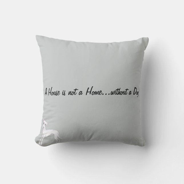 Coussin Une Chambre n'est pas une maison… sans chien (Recto)