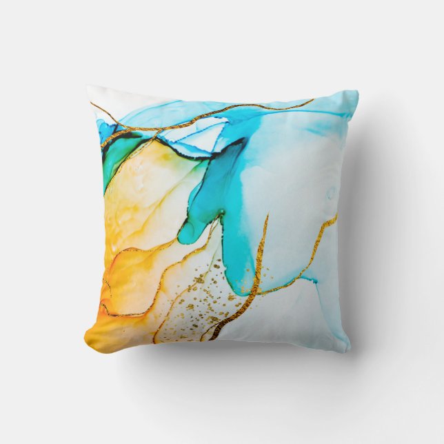 Coussin Une créativité transparente. artwork Abstrait. Ten (Recto)