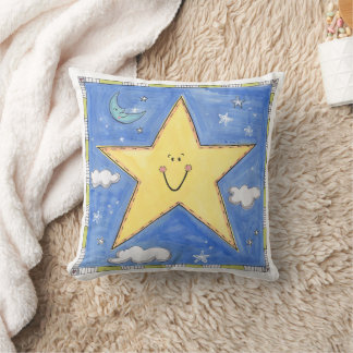 Coussin Une étoile souriante