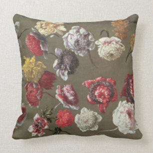 Coussin Une étude des pivoines (huile sur la toile)