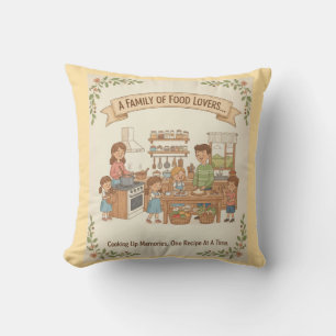 Coussin Une Famille D'Amateurs De Nourriture
