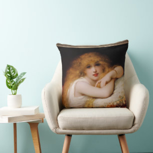 Coussin Une jeune femme de loisirs par Pierre Coomans