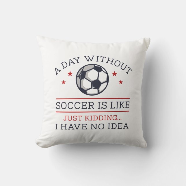Coussin Une Journée Sans Football (Recto)