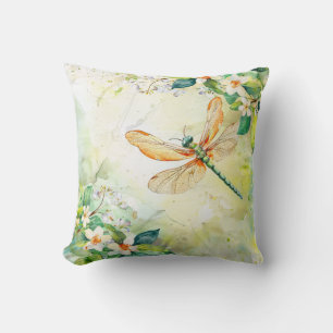 Coussin Une libellule de printemps