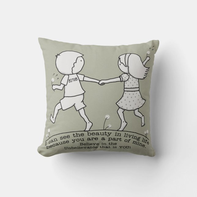 Coussin Une partie de ma vie (Recto)