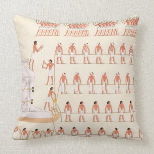 Coussin Une peinture de mur chez Beni Hasan dépeignant le