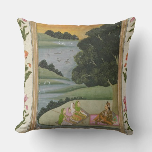 Coussin Une princesse écoutant les musiciens féminins par (Recto)