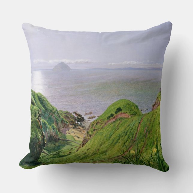 Coussin Une vue d'Ailsa Craig et l'île d'Arran, 1860 (Recto)