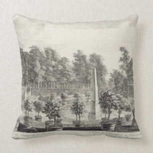 Coussin Une vue d'Orangerie, jardin a de seigneur