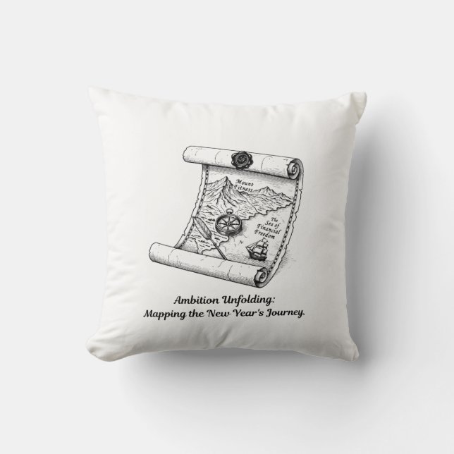 Coussin Unfolding Map of Ambition T-Shirt (Recto)