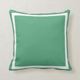 coussin uni bleu bleu vert clair