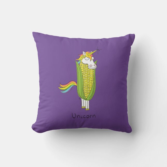Coussin Unicorn Corn Funny Kids (Recto)