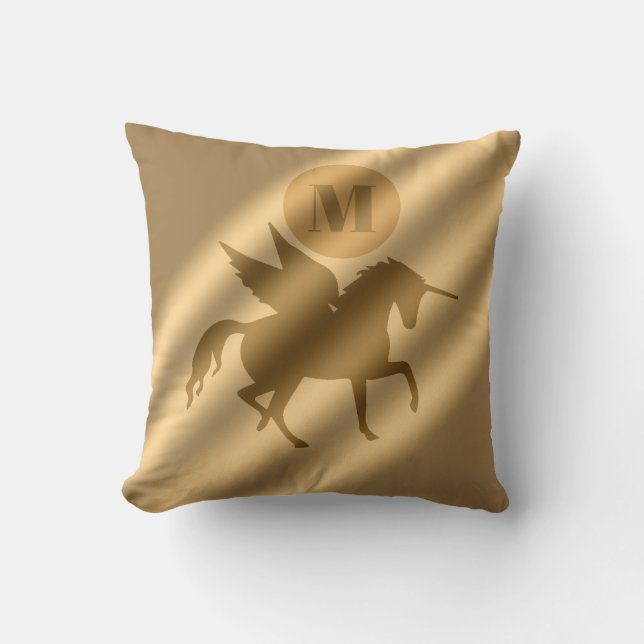 Coussin Unicorn Gold Luxury Monogram (Recto)
