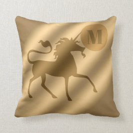 Coussin Unicorn Gold Luxury Monogram