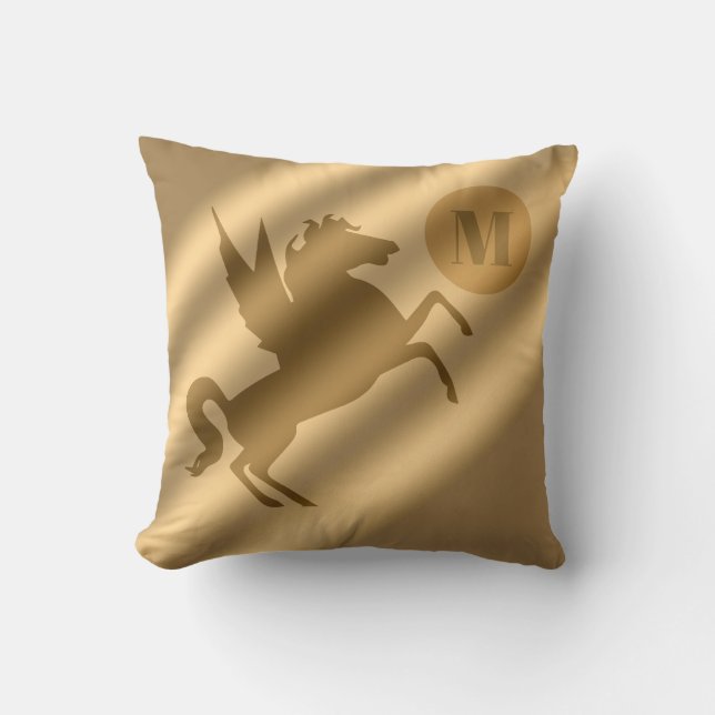 Coussin Unicorn Gold Luxury Monogram (Recto)