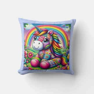 Coussin Unicorne de mosaïque enchantée