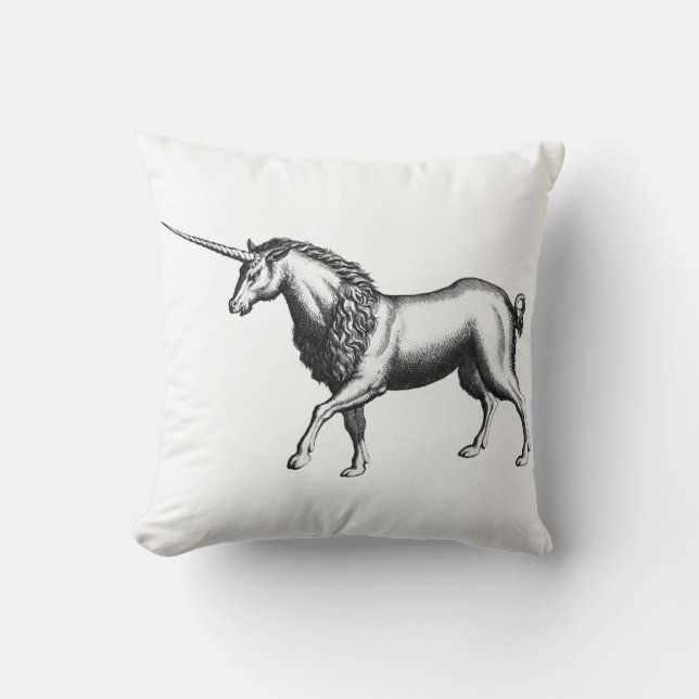 Coussin Unicorne vintage (Recto)