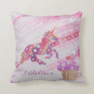 Coussin Unicornes - Cadeaux pour les filles personnalisées