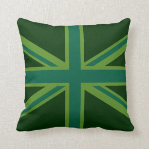 Coussin Union Jack Turquoise