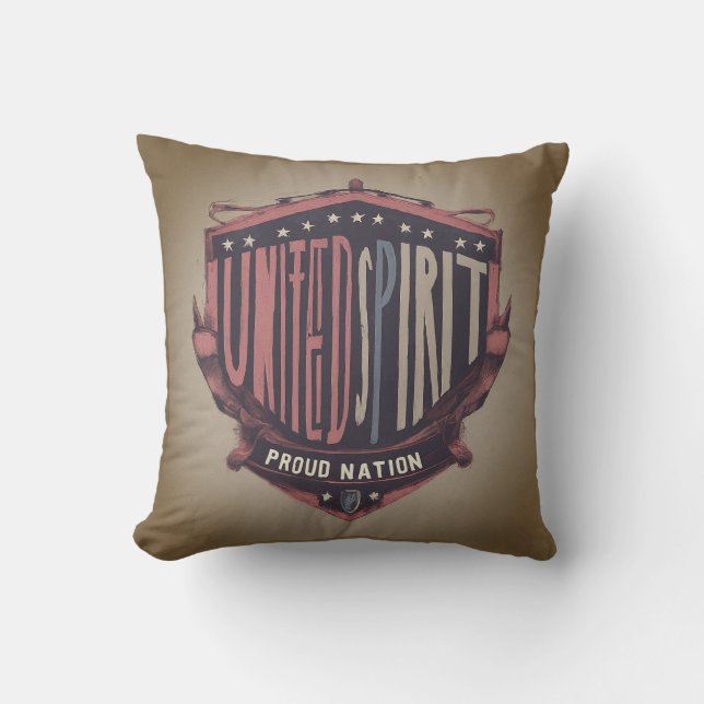 Coussin United Spirit Proud Nation Jeu d'oreiller (Recto)