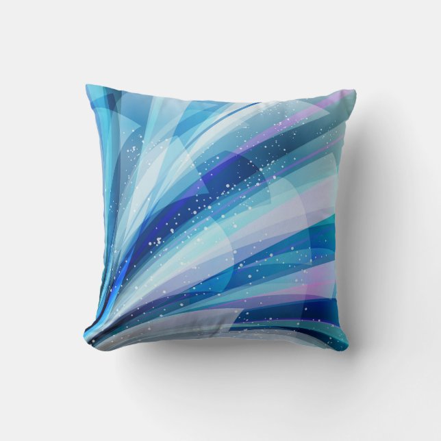 Coussin Univers Abstrait éclatant coloré (Recto)