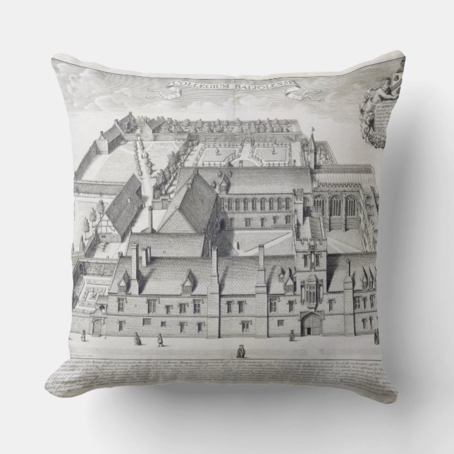 Coussin Université de Balliol, Oxford, de "Oxonia (Recto)
