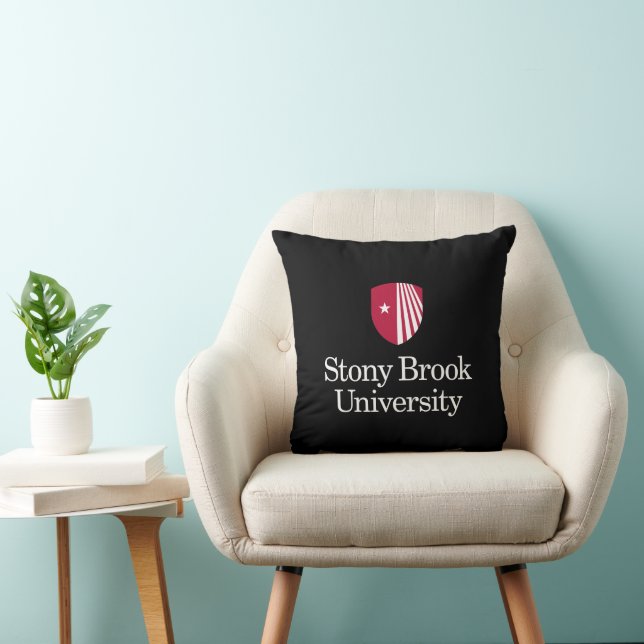 Coussin Université Stony Brook | Mot-symbole (Chaise)