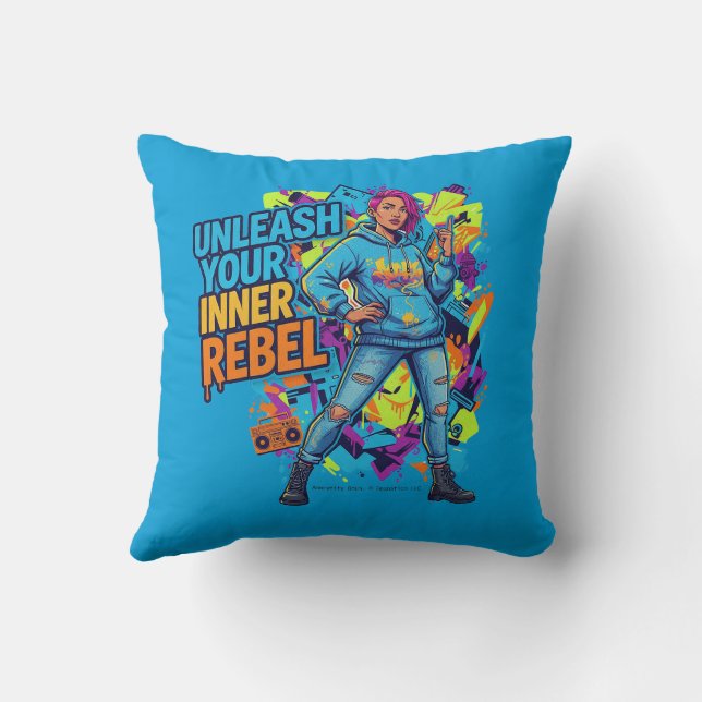 Coussin Unleash Your Inner Rebel -  (Verso)