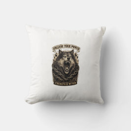Coussin Unleash Your Power — Strength Is Within