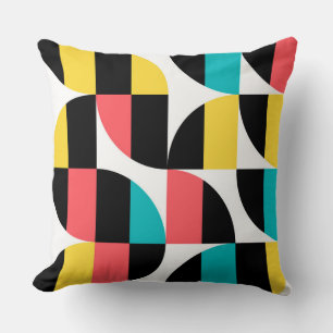Coussin Urbain, tendance, coloré, motif graphique moderne