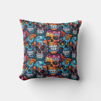 Coussin Urban Art Skull Pillow Design A56