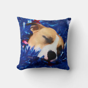 Coussin USA Patriotique Chien American Pit Bull Terrier