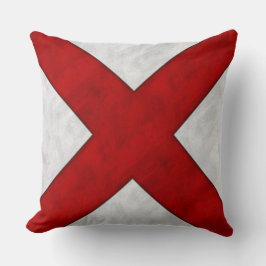 Coussin V Victor Aquarelle Signal nautique Pavillon mariti