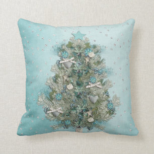 Coussin Vacances de Noël - bel arbre de Noël