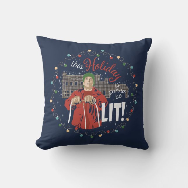 Coussin Vacances de Noël | Ce jour férié va être illuminé (Recto)