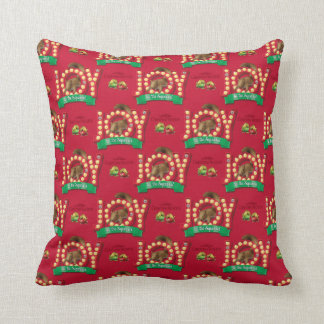 Coussin Vacances de Noël | Joie au Motif des écureuils