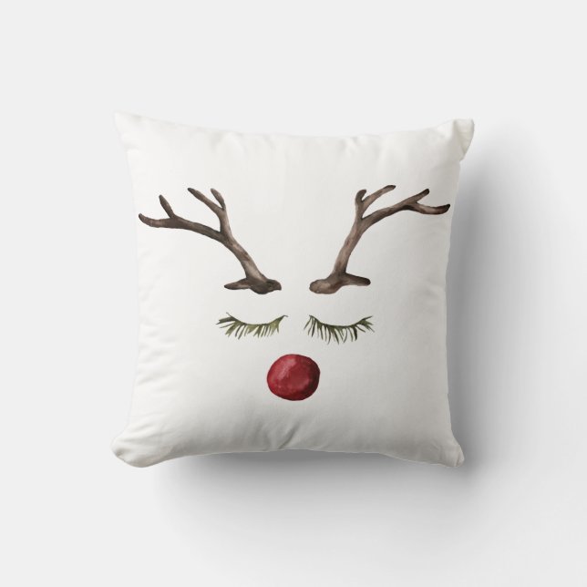 Coussin Vacances d'hiver Rudolph (Recto)