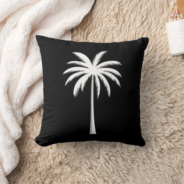 Coussin Vacances été cool Sunset Beach Palm Tree (Couverture)