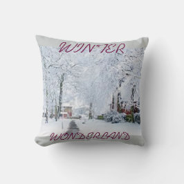 COUSSIN VACANCES NOËL HIVER WONDERLAND JETER PILLOW