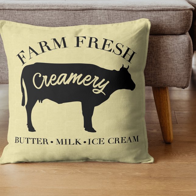 Coussin Vache de crème fraîche de ferme (Créateur téléchargé)